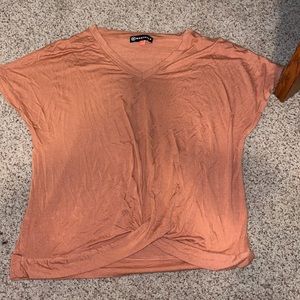 Very flowey orange short sleeve